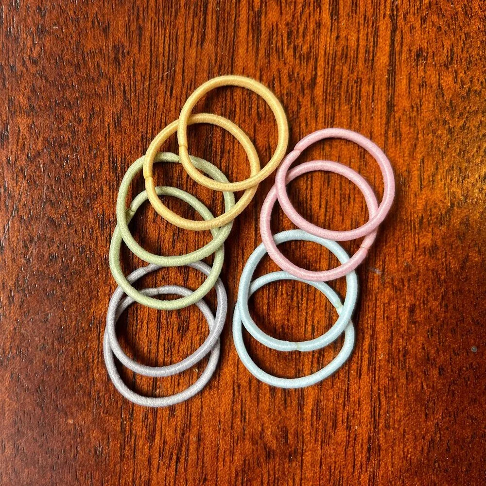 Pastel hair elastics NWOT *Free in bundle*